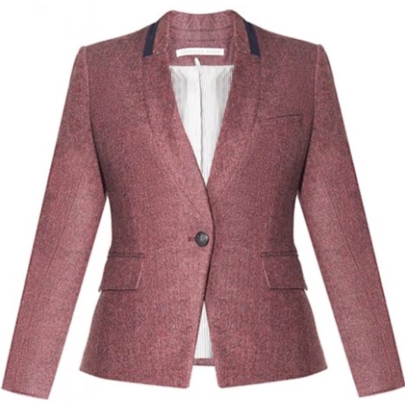 Veronica Beard Tate Upcollar Herringbone Dickey Blazer - Picture 15 of 15